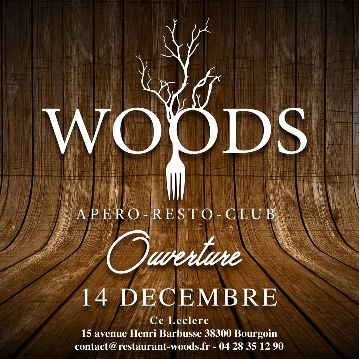 Ouverture du Woods, nouveau restaurant à Bourgoin-Jallieu