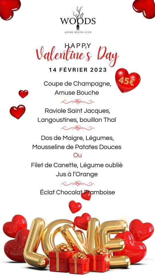 Réservez votre restaurant pour le dîner de Saint-Valentin à Bourgoin-Jallieu